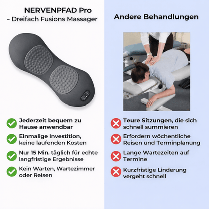 NERVENPFAD Pro - Dreifach Fusions Massager Gerät gegen Ischiasbeschwerden